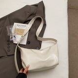 Kukombo LEFTSIDE PU Leather Small Bucket Crossbody Bags Lady Shoulder Bag for Women 2025 New Trend Hand Bags Retro Handbags and Purses Outfit Ideas