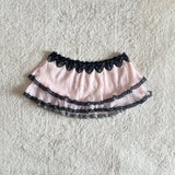 Kukombo Solid color lace patchwork skirt all-match commut emo girl Y2K crop bottom grunge punk rock aesthetic fashion slim women's skirt ootd outfit idea