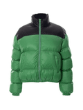 Kukombo Color Block Zip Up Puffer Jacket