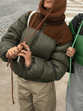 Kukombo Color Block Zip Up Puffer Jacket