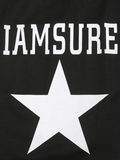 Kukombo Contrast Star Print Zip-Up Jacket