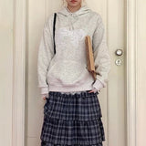 Kukombo Coquette Bow Lace Hoodie