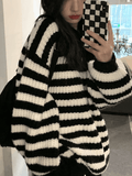 Kukombo Cozy Striped Pullover Sweater