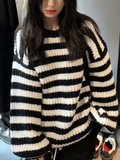 Kukombo Cozy Striped Pullover Sweater