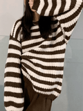 Kukombo Cozy Striped Pullover Sweater