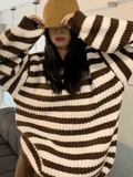 Kukombo Cozy Striped Pullover Sweater