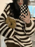 Kukombo Cozy Striped Pullover Sweater