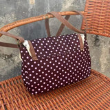 Kukombo 2025 Polka Dot Vintage Bag Casual Canvas Crossboby Bag Lace One-Shoulder Bag ootd