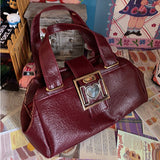 Kukombo MBTI Y2k Vintage Women Shoulder Bag Original Designer Fashion Luxury Handbag Large Capacity Harajuku Casual Female Crossbody Bag