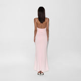 Kukombo Women Summer New 2024 Dresses Sexy Pink Backless Slim Sling Dress Clubwear Elegant Fashion Knitted Maxi Dress O-Neck Sleeveless outfit inspo
