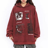 Kukombo Downtown Girl Aesthetic Oversized Hoodie
