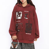 Kukombo Downtown Girl Aesthetic Oversized Hoodie