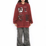 Kukombo Downtown Girl Aesthetic Oversized Hoodie
