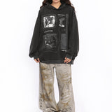Kukombo Downtown Girl Aesthetic Oversized Hoodie