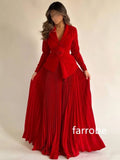Kukombo Customized Retro Jersey Pleat Flower A-line V-neck Midi Dresses Prom Dresses Classic Exquisite Modern Style Pastrol Unisex Chine (PRE-ORDER)
