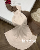 Kukombo Customized Casual Jersey Pleat Mermaid One-shoulder Midi Dresses Bespoke Occasion Dresses Classic Exquisite Modern Style Pastrol (PRE-ORDER)