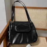 Kukombo Vintage Office Lady Simple Women's Handbags All Match Casual Underarm Bag Streetwear Fashion Trendy Shoulder Bags Y2k Aesthetic