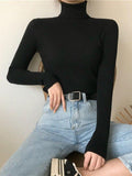 Kukombo High Neck Jumper Knit Top