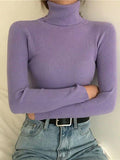 Kukombo High Neck Jumper Knit Top