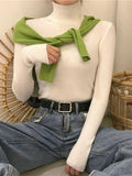 Kukombo High Neck Jumper Knit Top
