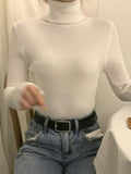 Kukombo High Neck Jumper Knit Top