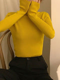 Kukombo High Neck Jumper Knit Top