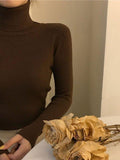 Kukombo High Neck Jumper Knit Top