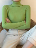 Kukombo High Neck Jumper Knit Top
