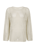 Kukombo Hollow Out Star Crochet Knit Top