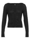 Kukombo Hooded Cable Knit Cardigan