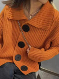 Kukombo Knit Big Button Cardigan
