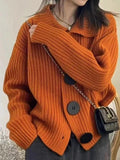 Kukombo Knit Big Button Cardigan