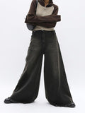 Kukombo Knit Contrast Color High Neck Cardigan