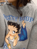 Kukombo Long Sleeve Cartoon Graphic Sweatshirt