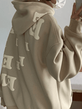 Kukombo Men's Alphabet Graphic Pullover Hoodie