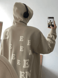 Kukombo Men's Alphabet Graphic Pullover Hoodie