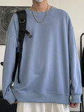 Kukombo Men's Basic Crew Neck Sweatshirt
