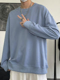 Kukombo Men's Basic Crew Neck Sweatshirt