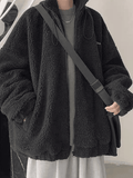 Kukombo Men's Cosy Zip-Up Fleece Jacket