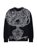 Kukombo Men's Evil Force Jacquard Pullover Sweater