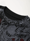 Kukombo Men's Evil Force Jacquard Pullover Sweater