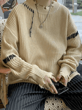 Kukombo Men's Irregular Hole Sweater