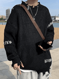 Kukombo Men's Irregular Hole Sweater