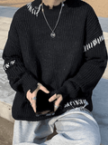 Kukombo Men's Irregular Hole Sweater