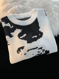Kukombo Men's Vintage Dyed Pullover Sweater