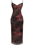 Kukombo Homecoming Dress Party Outfits 'Nalini' Printed Maxi Dress