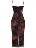 Kukombo Homecoming Dress Party Outfits 'Nalini' Printed Maxi Dress
