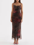 Kukombo Homecoming Dress Party Outfits 'Nalini' Printed Maxi Dress