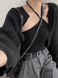 Kukombo Open Front Bolero Knit Cardigan