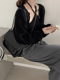 Kukombo Open Front Bolero Knit Cardigan